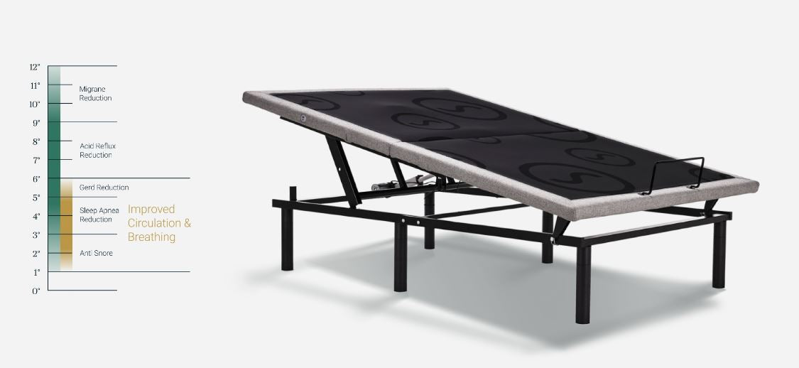Symphony Sleep ES600 Adjustable Base with choice of High-Low