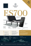 Symphony Sleep ES700 Adjustable Base with choice of High-Low OR Elevation Kit